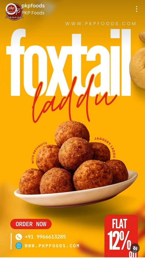 foxtail jaggery laddu